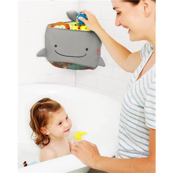 Skip Hop Bath Toy Storage, Moby Corner Hang Toy Organizer, Grey - Picture 4 of 14